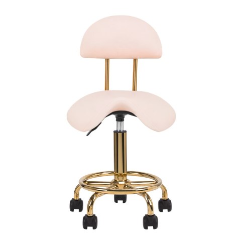 Taboret kosmetyczny 6001-G złoto - różowy 2 gat Taboret kosmetyczny 6001-G złoto - różowy 2 gat
