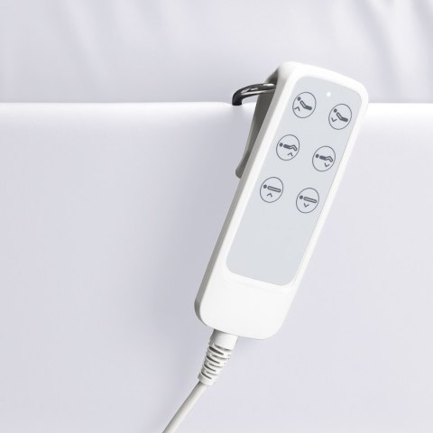 Fotel kosmetyczny elektryczny Sillon Lux 3 silniki zimna biel Fotel kosmetyczny elektryczny Sillon Lux 3 silniki zimna biel