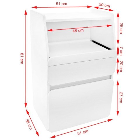 Szafka Azzurro midi 970 biała + Szafka Azzurro midi 970 biała +