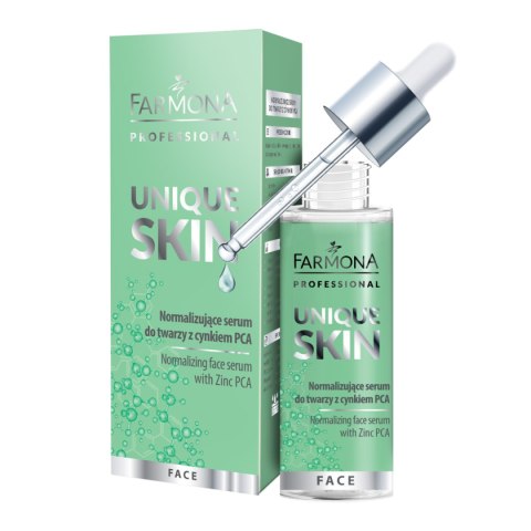 Farmona UNIQUE SKIN Serum skutecznie normalizujący z cynkiem PCA 30 ml Farmona UNIQUE SKIN Serum skutecznie normalizujący z cynkiem PCA 30 ml