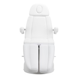 Fotel kosmetyczny elektr. Azzurro Lux 5m biały