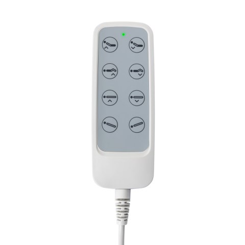 Fotel kosmetyczny podologiczny elektr. Kate 4 siln. zimna biel Fotel kosmetyczny podologiczny elektr. Kate 4 siln. zimna biel
