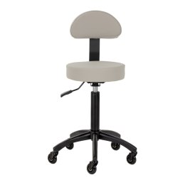 Gabbiano taboret fryzjerski D026 szarobeżowy