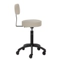Gabbiano taboret fryzjerski D026 szarobeżowy