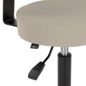 Gabbiano taboret fryzjerski D026 szarobeżowy