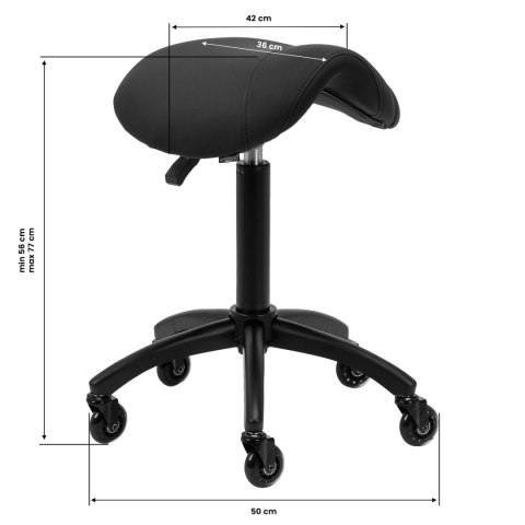 Gabbiano taboret fryzjerski D032 czarny Gabbiano taboret fryzjerski D032 czarny