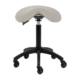 Gabbiano taboret fryzjerski D032 szarobeżowy