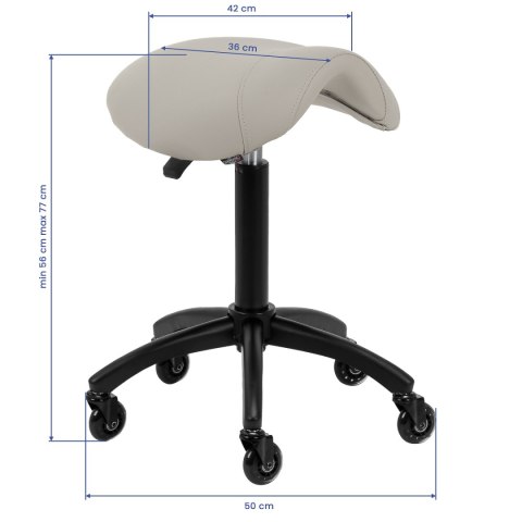 Gabbiano taboret fryzjerski D032 szarobeżowy Gabbiano taboret fryzjerski D032 szarobeżowy