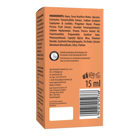 Apis PEACHY SKIN Iluminating Serum rozświetlające 15 ml