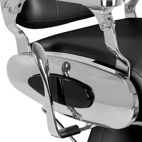 Gabbiano fotel barberski Francesco Chrom czarny