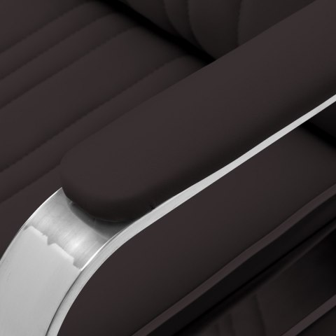 Gabbiano fotel barberski Rufo brązowy