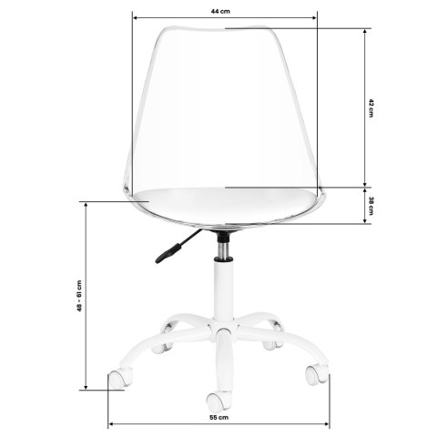 Krzesło kosmetyczne Ghost